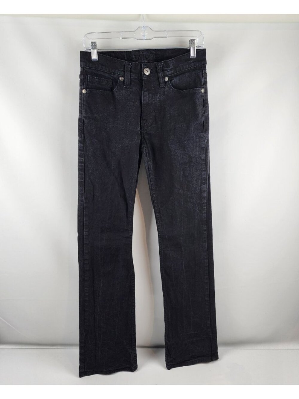 Cody James Jeans Mens 30x33 Black Night Rider Slim Straight Stretch Denim